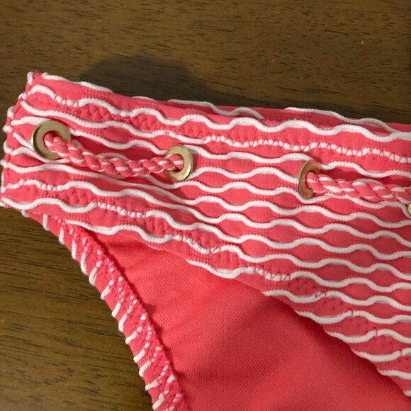 NWT Jessica Simpson Pink Swim Suit Size M Tankini Top Built in Bra Modest Cover - Picture 11 of 14